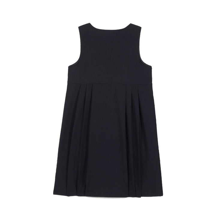 Robe chasuble Écoles de Fanjeaux fille bleu marine – APOLLINE