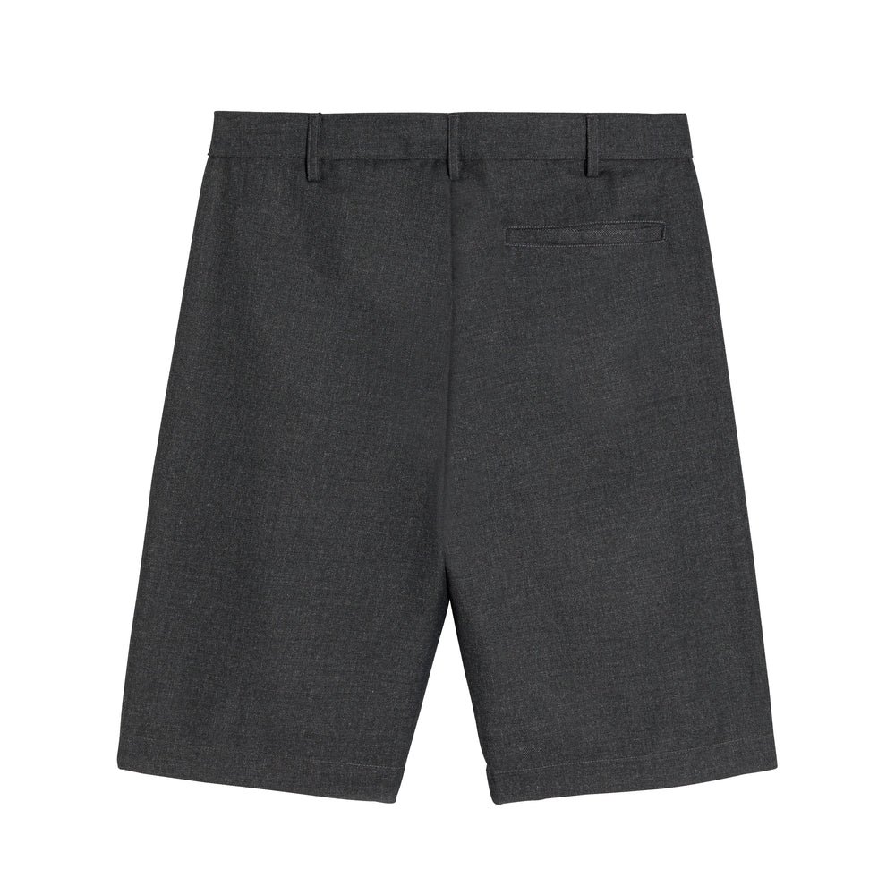Gray Bermuda shorts for boys from BASILE, featuring a comfortable fit and stylish design.