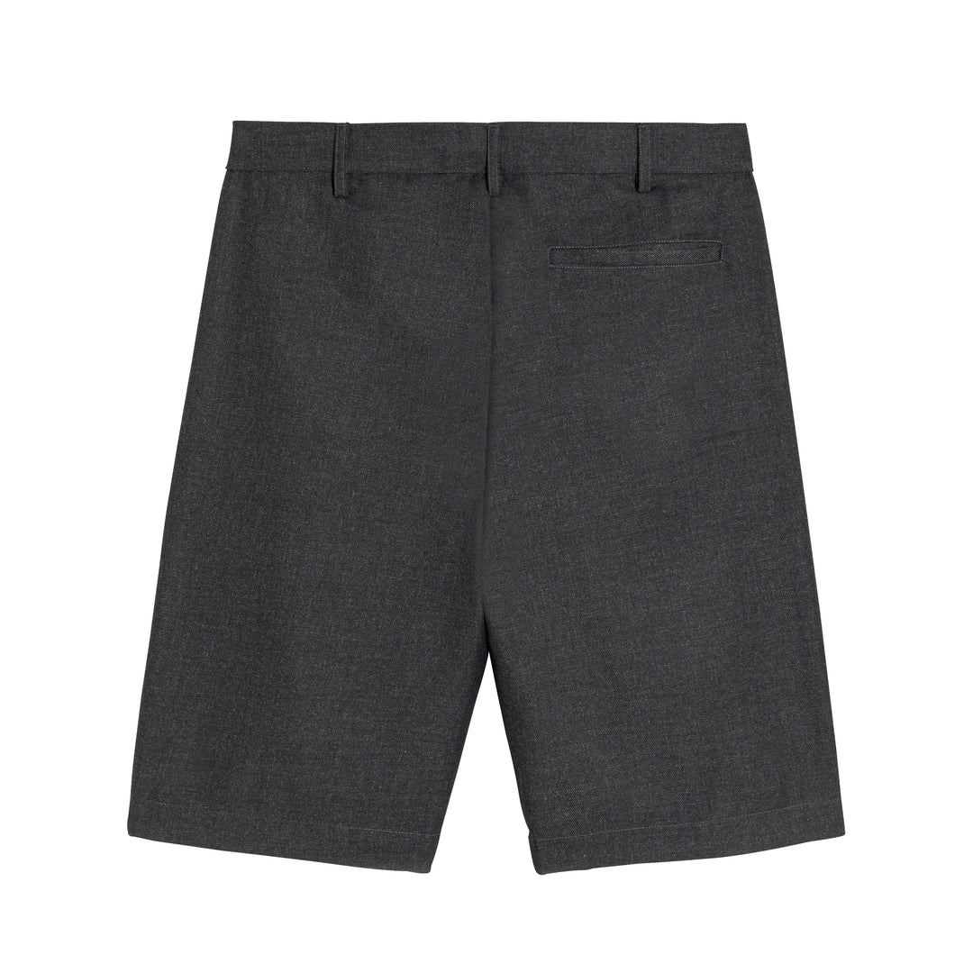 Gray Bermuda shorts for boys from BASILE, featuring a comfortable fit and stylish design.