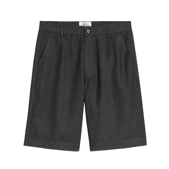 Gray BASILE Bermuda shorts for boys, featuring a comfortable fit and stylish design.