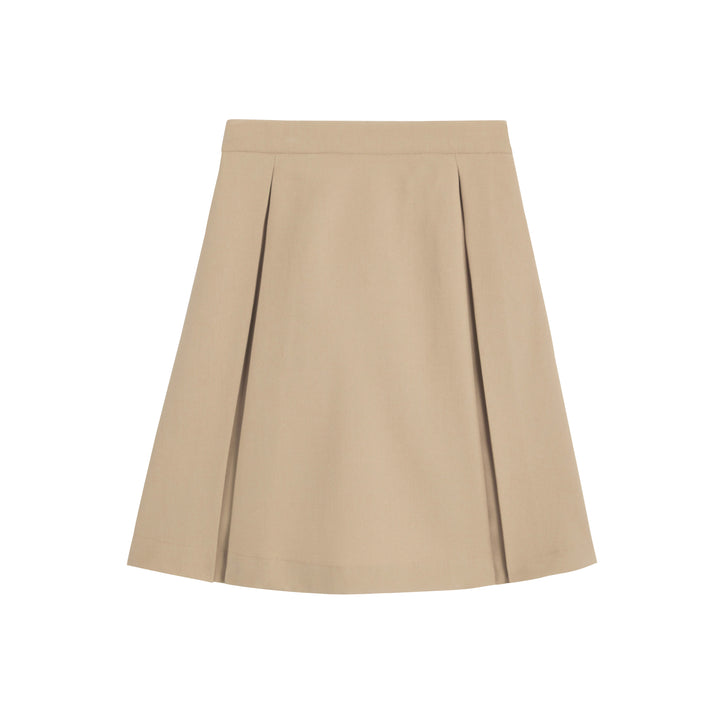 Jupe trapèze d'uniforme fille bleu marine de la marque BERTILLE, avec une coupe élégante et tissu durable.