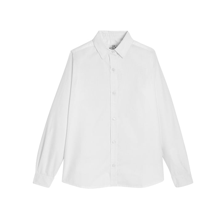 Chemise d’uniforme blanche manches longues fille – BRIGITTE