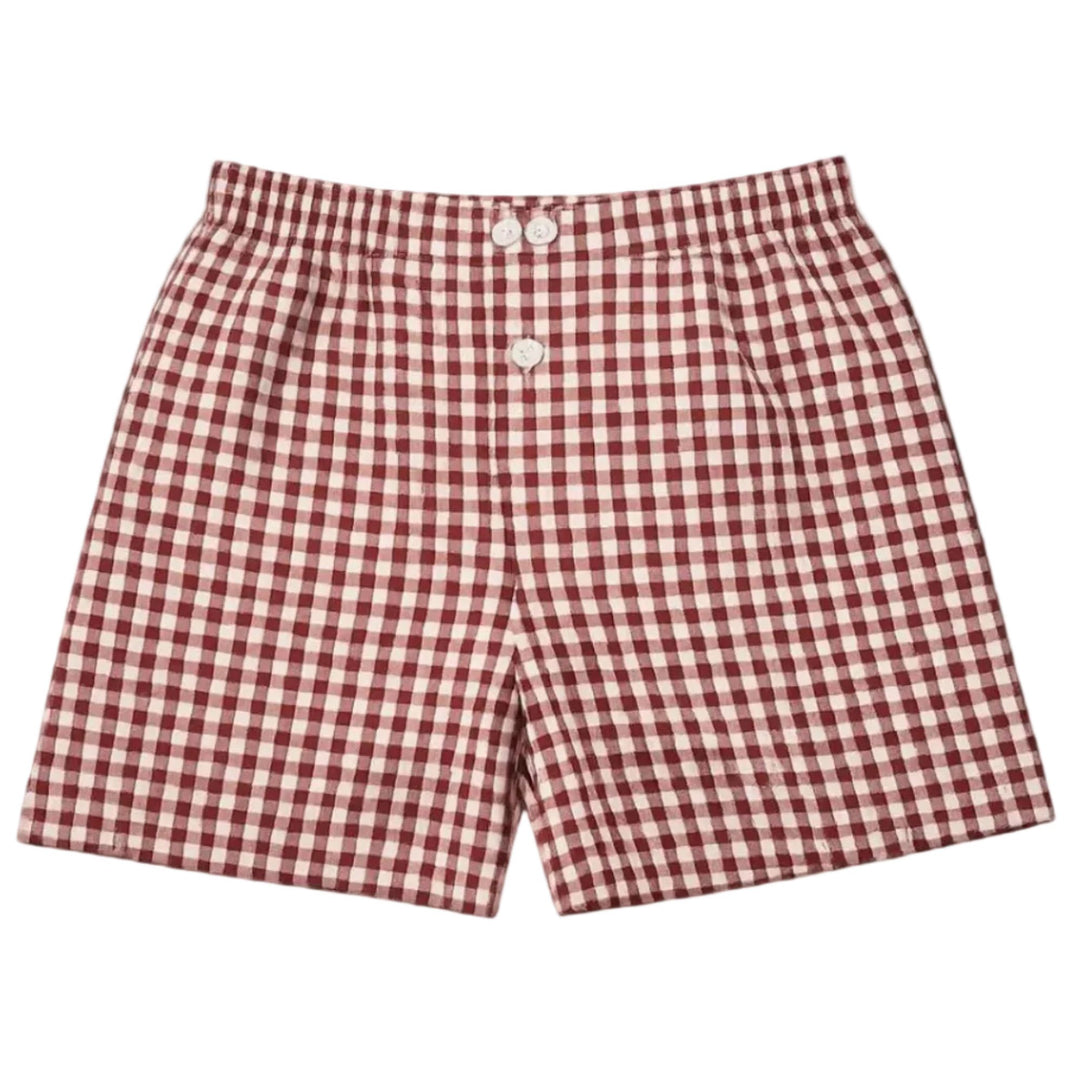 Caleçon Enfant Coupe Americaine Lucien Rouge