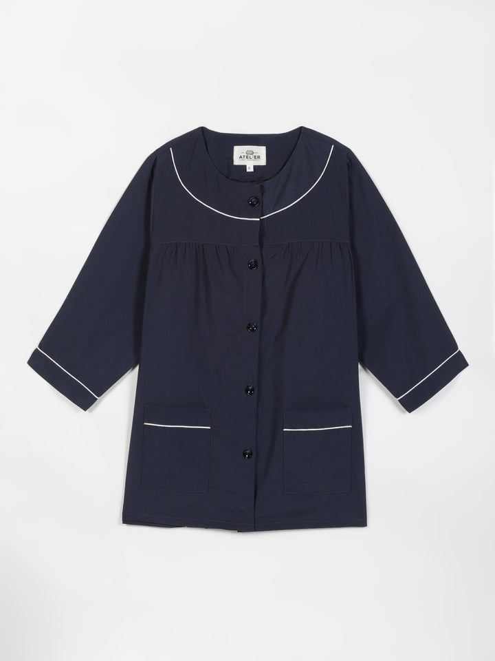 Blouse d’école fille bleu marine – CLAIRE
