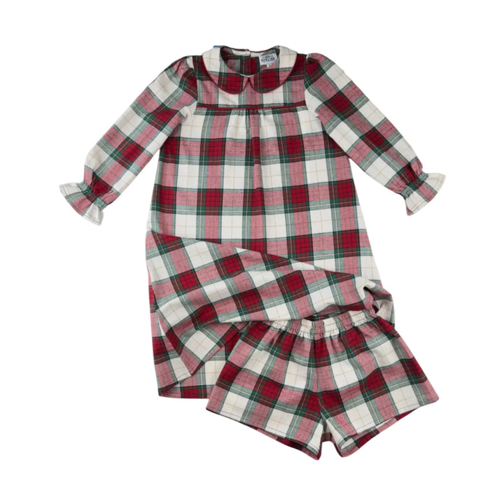 Chemise de Nuit Manches Longues + Short - PRUNE