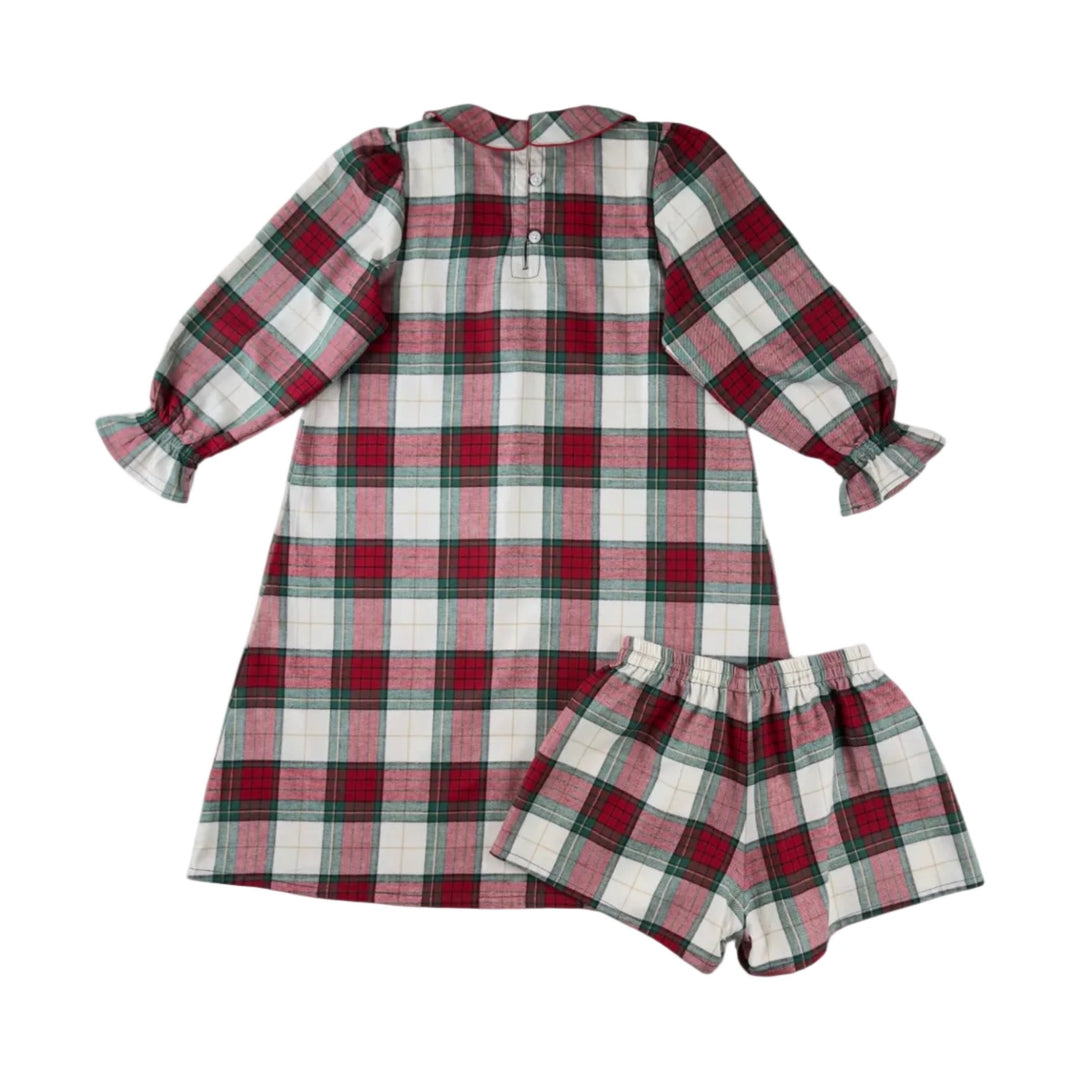 Chemise de Nuit Manches Longues + Short - PRUNE
