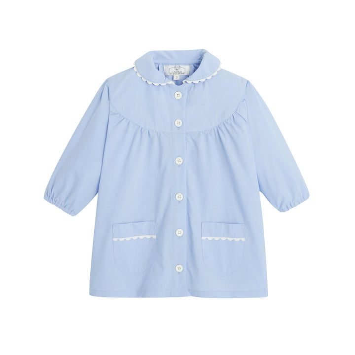 Tablier d'école fille bleu ciel - ALIX