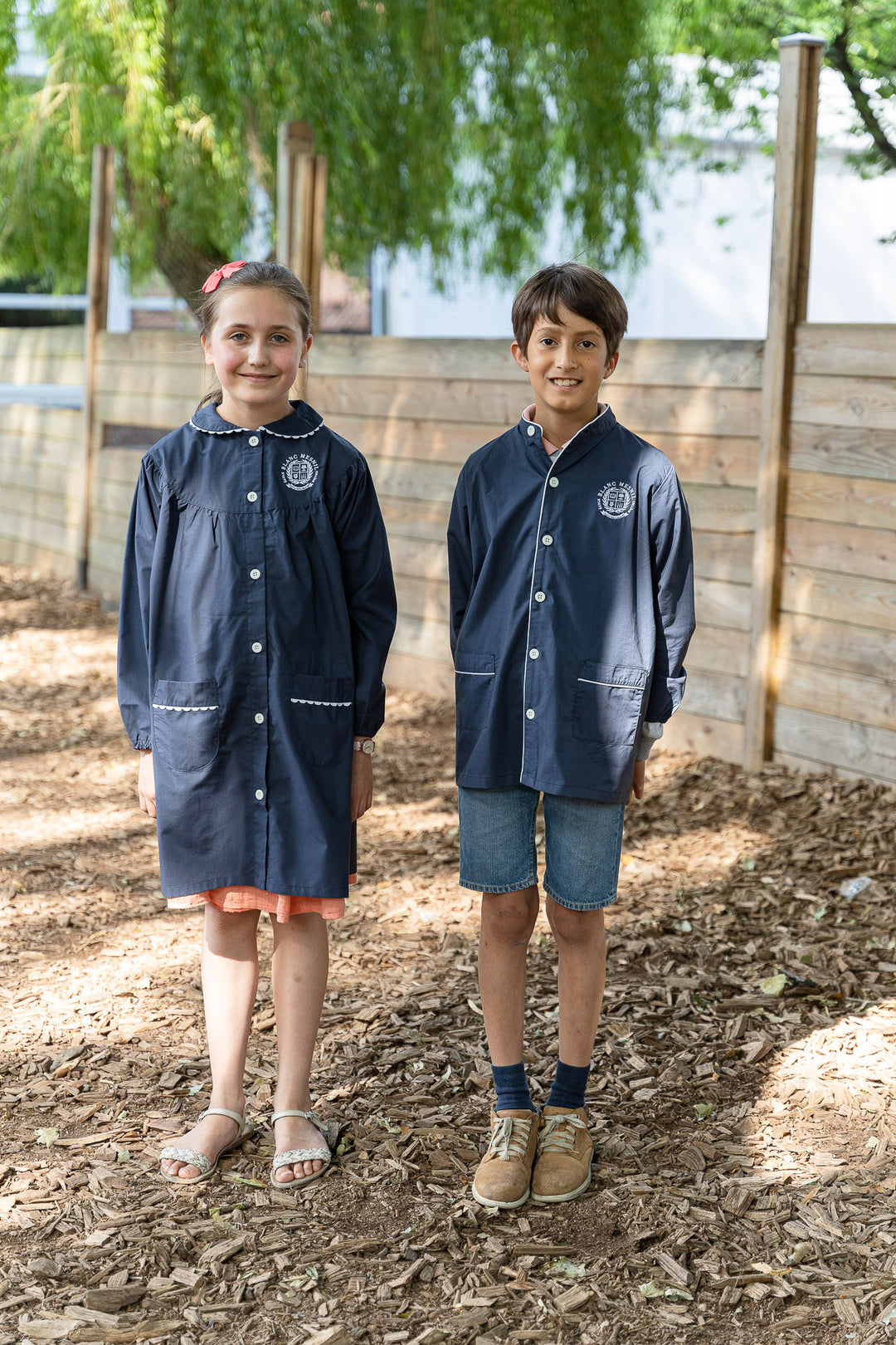 Tablier d'école garçon bleu marine - PAUL