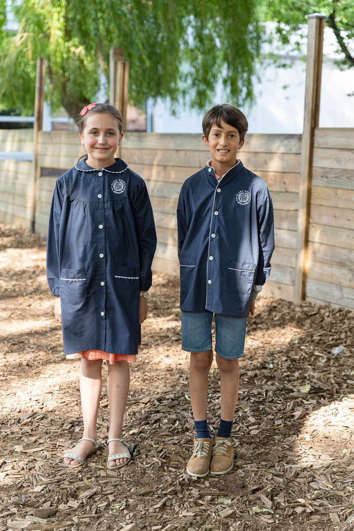 Tablier d'école garçon bleu marine - PAUL