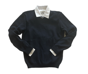 Pull-Over bleu marine mixte collège du Blanc Mesnil – VALENTIN