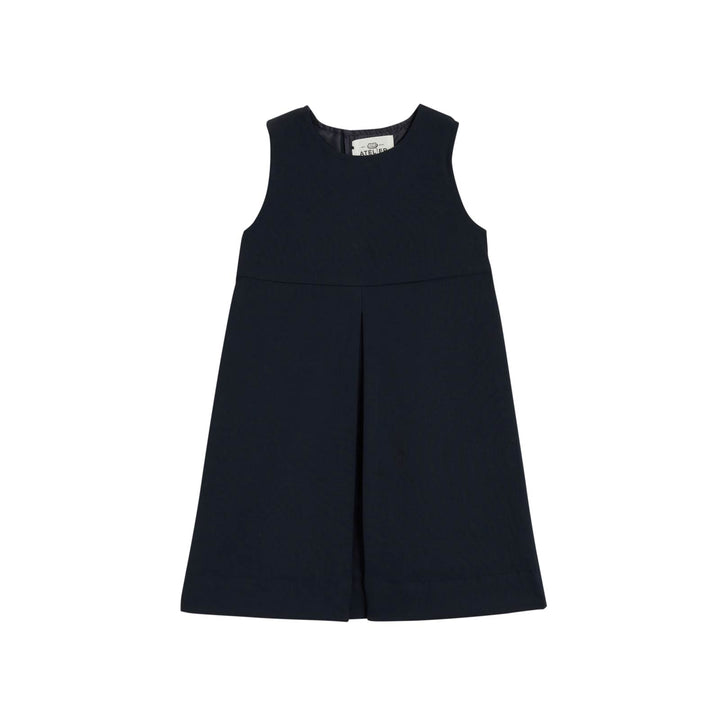 Robe chasuble d’école fille bleu marine – ADÈLE