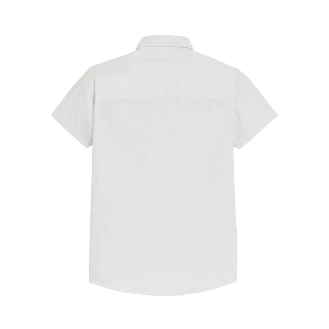 Chemise d’uniforme blanche manches courtes fille – BRUNE