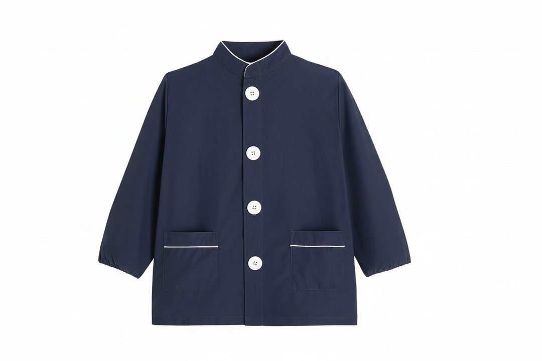 Tablier Ecole Sainte Jeanne d'Arc bleu foncé - PAUL - Atelier des Uniformes